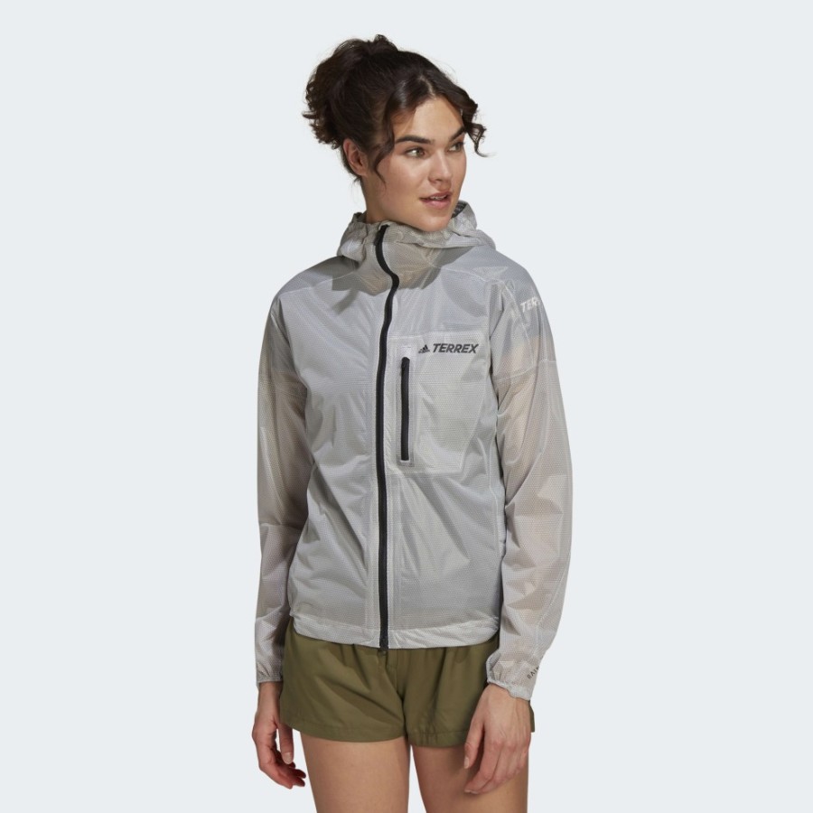 Femmes adidas Vestes | Veste De Pluie Terrex Agravic 2,5 Couches Non Dyed