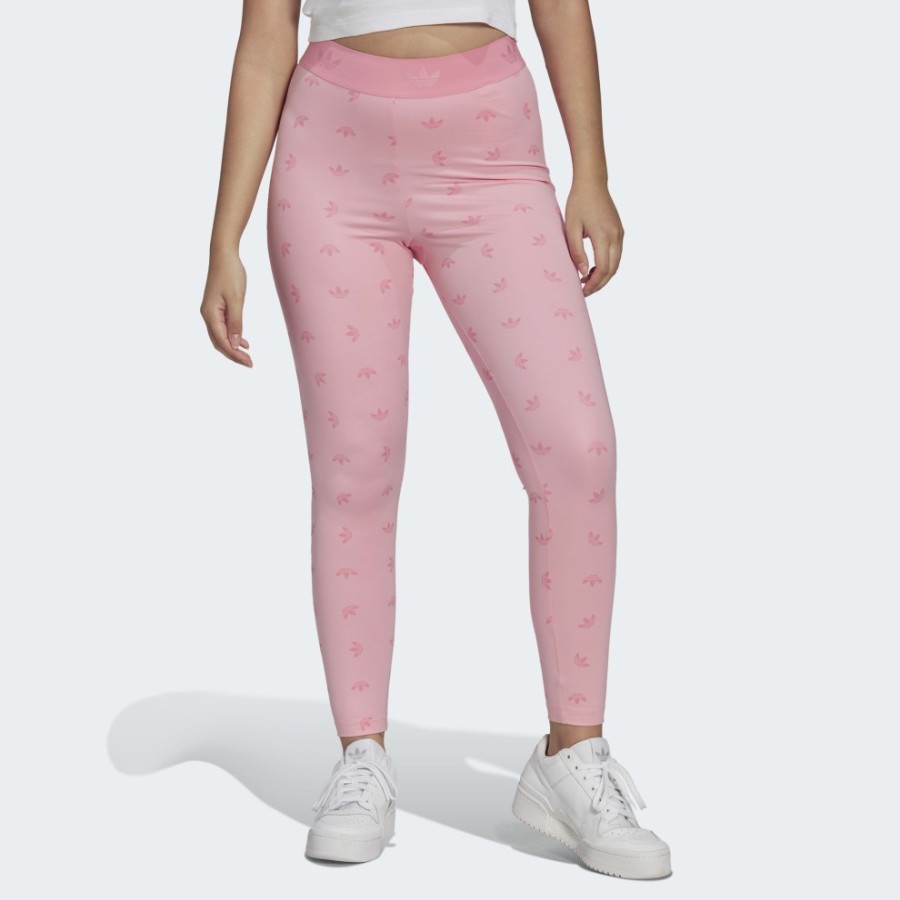 Femmes adidas Leggings | Legging 7/8 Taille Haute Imprime Integral Light Pink
