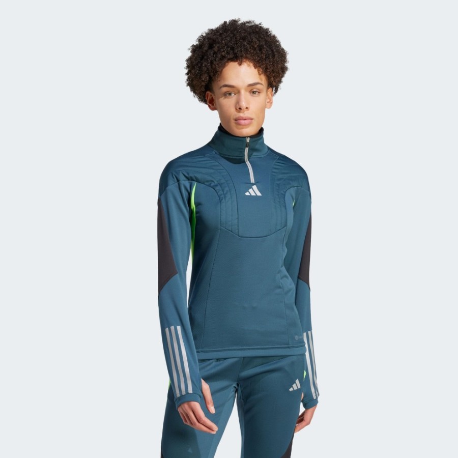 Femmes adidas Survetements | Haut Hiver Tiro 23 Competition Arctic Night / Semi Lucid Lime